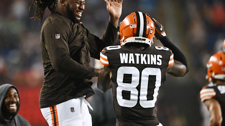 Austin Watkins is making a real push to make the Browns roster, which puts these three wideouts on the chopping block to be cut.