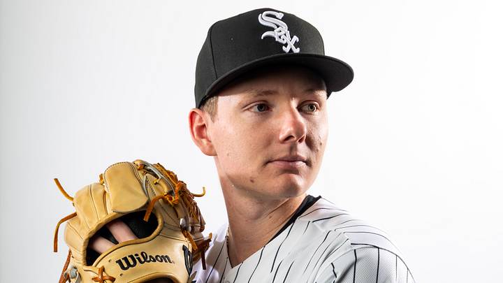 Feb 17, 2026; Glendale, AZ, USA; Chicago White Sox pitcher Ben Peoples poses for a portrait during photo day at Camelback Ranch. Mandatory Credit: Mark J. Rebilas-Imagn Images