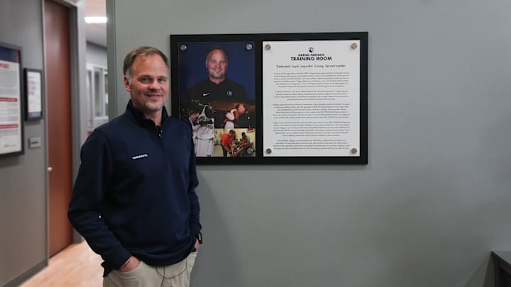 The Timberwolves announced on Sunday, Jan. 12, 2025, that the training room at Mayo Clinic Square in downtown Minneapolis would be dedicated to the team's vice president of medical services, Gregg Farnam, and would be named the Gregg Farnam Training Room. 