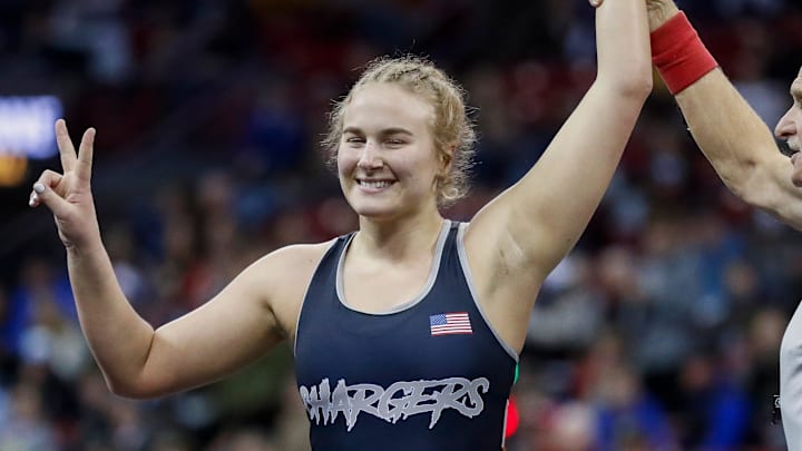 Wittenberg-Birnamwood High School's Brooke Huffman, who won a Wisconsin state championship in March, is No. 1 at 190-pounds.