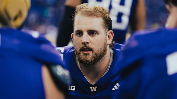 Carver Willis is shown on the sideline during the UW Spring Game.