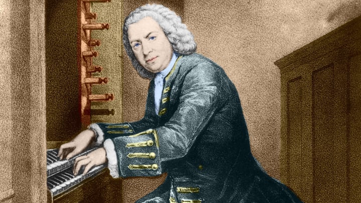 Johann Sebastian Bach At The Organ