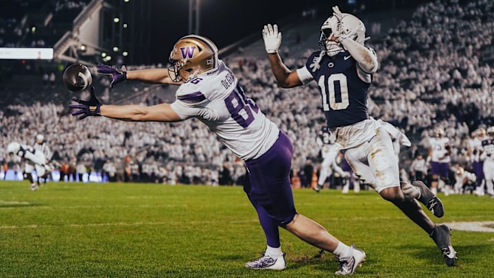 Decker DeGraaf just missed catching a touchdown pass at Penn State.