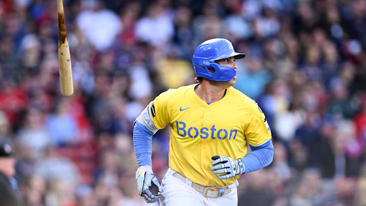 Boston Red Sox first baseman Triston Casas (36) runs the bases after hitting a solo home run against the Tampa Bay Rays during the first inning at Fenway Park in 2024. Boston Red Sox first baseman Triston Casas (36) runs the bases after hitting a solo home run against the Tampa Bay Rays during the first inning at Fenway Park in 2024.
