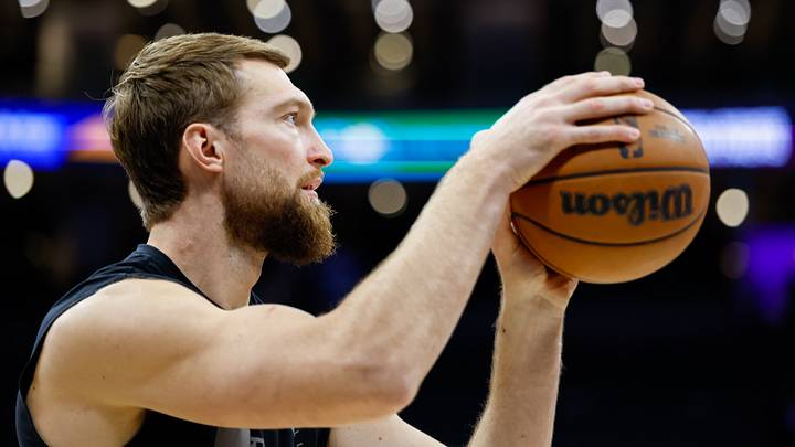Nov 11, 2025; Sacramento, California, USA; Sacramento Kings center Domantas Sabonis (11) warms up before the game against the Denver Nuggets at Golden 1 Center. Mandatory Credit: Sergio Estrada-Imagn Images Nov 11, 2025; Sacramento, California, USA; Sacramento Kings center Domantas Sabonis (11) warms up before the game against the Denver Nuggets at Golden 1 Center. Mandatory Credit: Sergio Estrada-Imagn Images