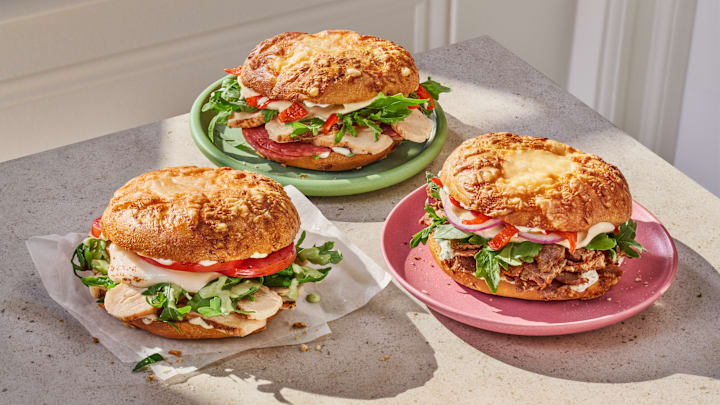 Asiago Bagel Stacks join the Panera menu