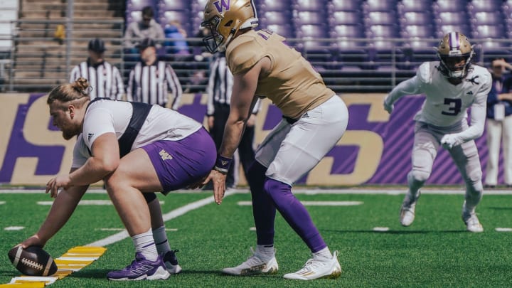 While limited in spring ball, Landen Hatchett got in some snaps. 