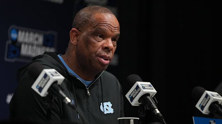 Mar 18, 2026; Greenville, SC, USA; North Carolina Tar Heels head coach Hubert Davis during a press conference ahead of the first round of the men's 2026 NCAA Tournament at Bon Secours Wellness Arena. Mandatory Credit: Bob Donnan-Imagn Images Mar 18, 2026; Greenville, SC, USA; North Carolina Tar Heels head coach Hubert Davis during a press conference ahead of the first round of the men's 2026 NCAA Tournament at Bon Secours Wellness Arena. Mandatory Credit: Bob Donnan-Imagn Images