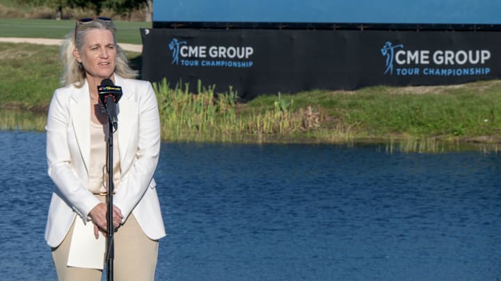LPGA commissioner Mollie Marcoux Samaan's contract runs through summer 2026.