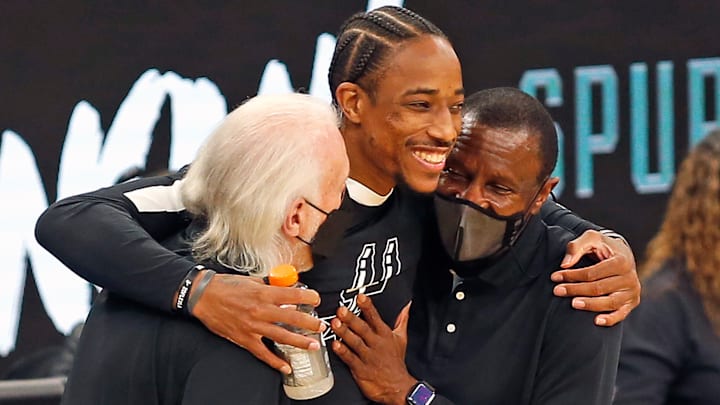 Gregg Popovich, Dwane Casey, DeMar DeRozan