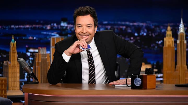 THE TONIGHT SHOW STARRING JIMMY FALLON -- Episode 2204 -- Pictured: Host Jimmy Fallon during Who Said It? on Monday, October 27, 2025 THE TONIGHT SHOW STARRING JIMMY FALLON -- Episode 2204 -- Pictured: Host Jimmy Fallon during Who Said It? on Monday, October 27, 2025