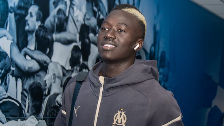 Pape Gueye avant le match OM-Clermont Foot 63