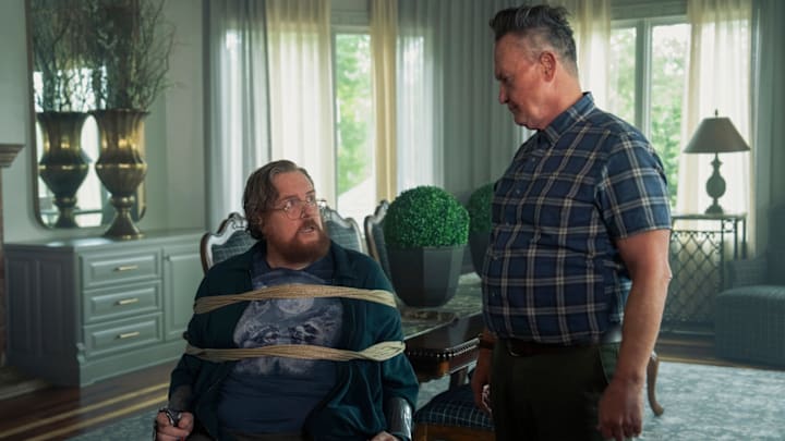 Steve Agee and Robert Patrick in Peacemaker season 2 episode 7. (Courtesy of HBO Max)