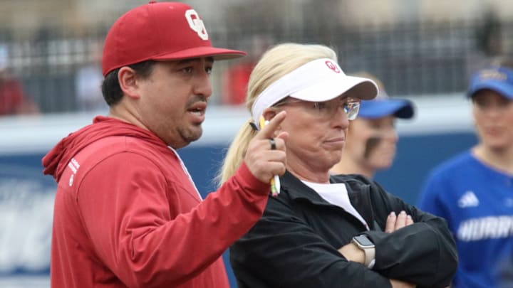 Oklahoma coaches JT Gasso and Patty Gasso
