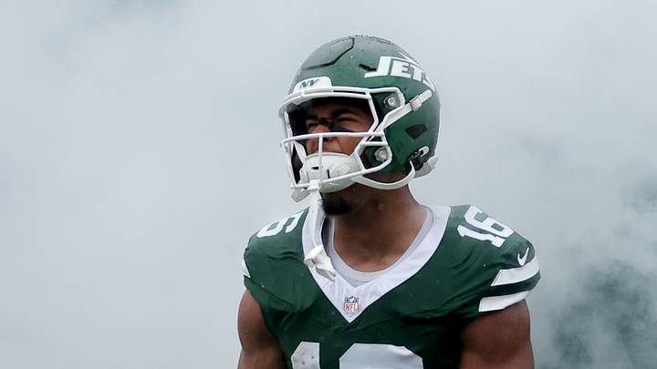 New York Jets tight end Kenyon Sadiq. New York Jets tight end Kenyon Sadiq.