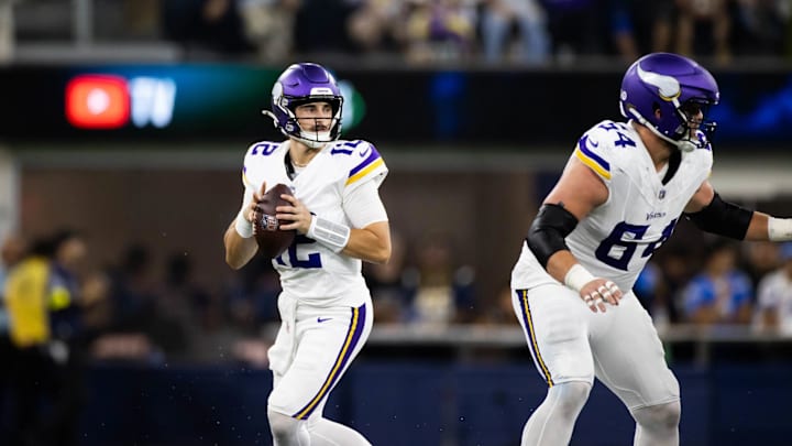 Max Brosmer in mop-up duty against the Chargers.