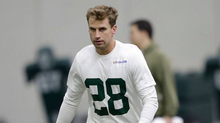Green Bay Packers Trey Smack (28) during rookie minicamp Friday, May 1 2026, at the Don Hutson Center in Green Bay, Wisconsin. 

Dan Powers/USA TODAY NETWORK-Wisconsin
