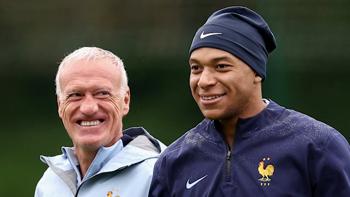 Didier Deschamps (left) overlooked Kylian Mbappe for France's November squad