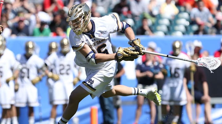 Notre Dame Fighting Irish midfielder Sergio Perkovic (16) passes the ball