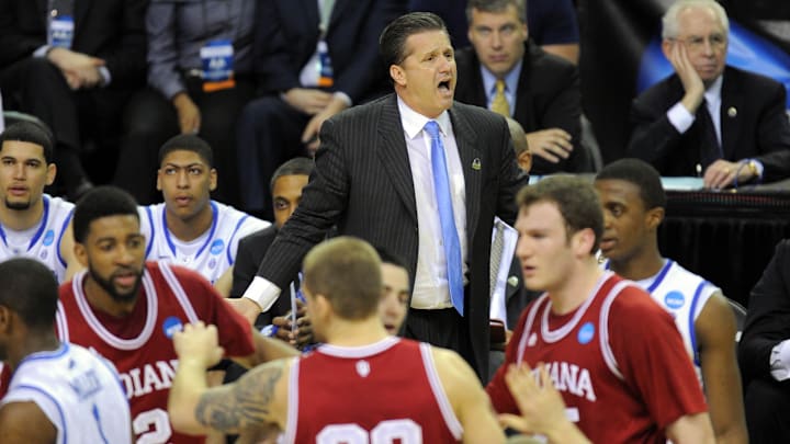 Mar 23, 2012; Atlanta, GA, USA; Kentucky Wildcats head coach John Calipari.