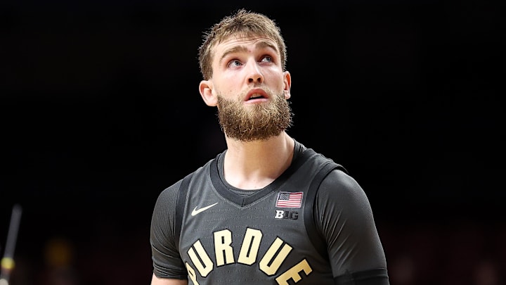 Purdue Boilermakers guard Braden Smith (3) looks on 