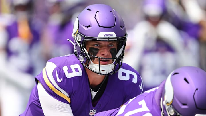 J.J. McCarthy will make his NFL debut on Monday night. J.J. McCarthy will make his NFL debut on Monday night.