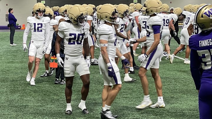 Rahshawn Clark (20) has made himself noticeable in UW spring ball. 