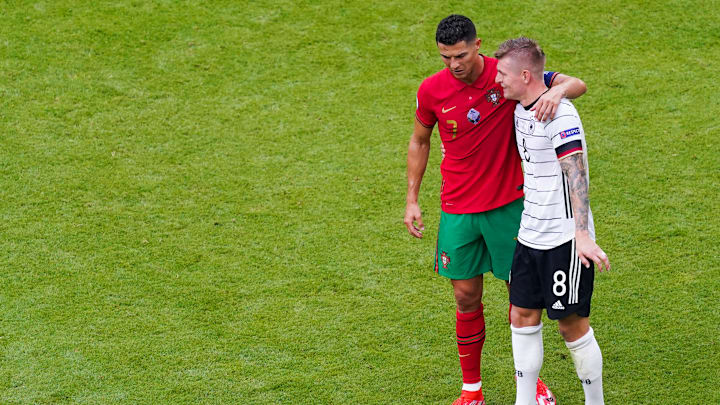 Cristiano Ronaldo y Toni Kroos, Portugal v Germany - UEFA Euro 2020 Group F Cristiano Ronaldo y Toni Kroos, Portugal v Germany - UEFA Euro 2020 Group F