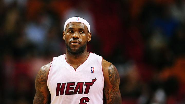 Nov. 17, 2010; Miami, FL, USA; Miami Heat forward (6) Lebron James in the first half against the Phoenix Suns at the American Airlines Arena. Mandatory Credit: Mark J. Rebilas-USA TODAY Sports Nov. 17, 2010; Miami, FL, USA; Miami Heat forward (6) Lebron James in the first half against the Phoenix Suns at the American Airlines Arena. Mandatory Credit: Mark J. Rebilas-USA TODAY Sports