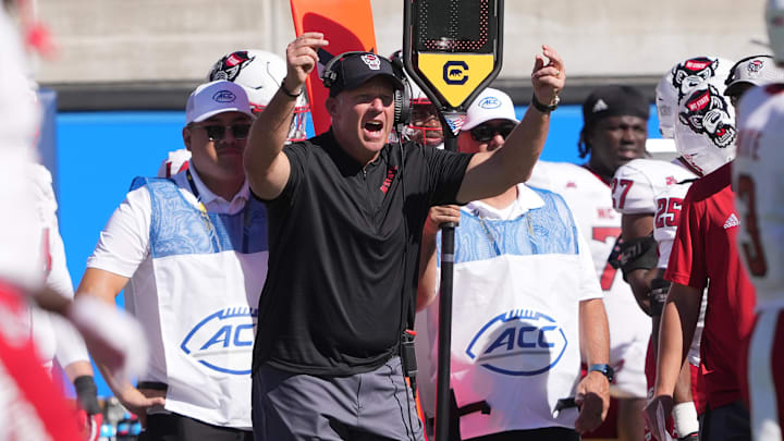 NC State football head coach Dave Doeren