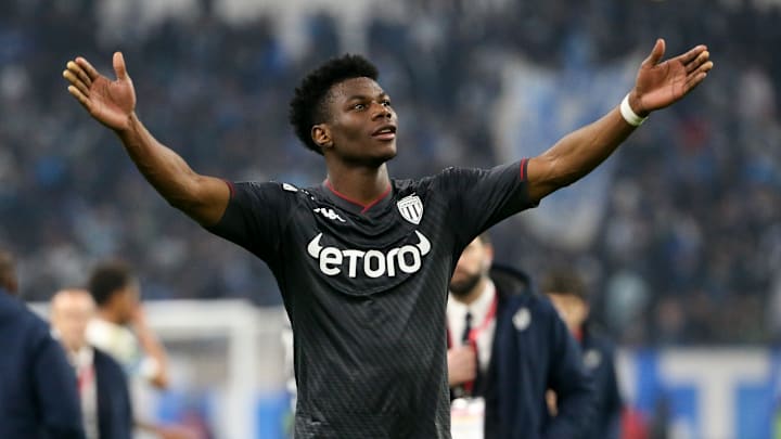 Aurélien Tchouaméni sous les couleurs de l'AS Monaco.