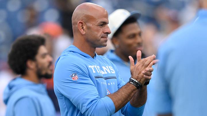 Aug 29, 2026; Nashville, Tennessee, USA; Tennessee Titans head coach Robert Saleh looks on before the game against the Chicago Bears at Nissan Stadium. Mandatory Credit: Steve Roberts-Imagn Images Aug 29, 2026; Nashville, Tennessee, USA; Tennessee Titans head coach Robert Saleh looks on before the game against the Chicago Bears at Nissan Stadium. Mandatory Credit: Steve Roberts-Imagn Images