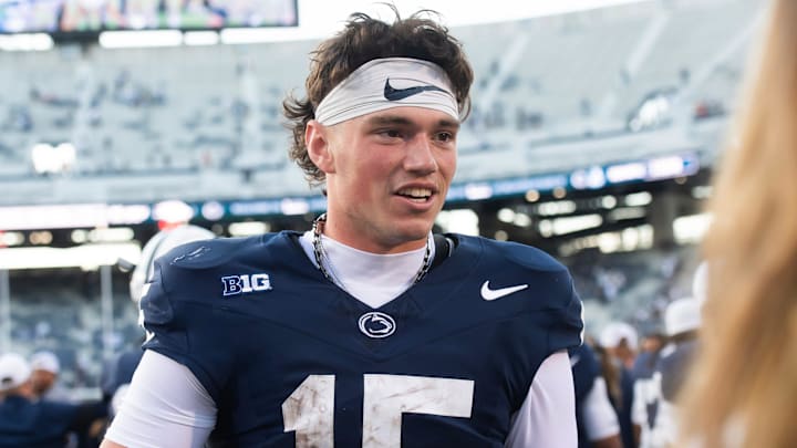 August 30, 2025: Penn State quarterback Drew Allar in State College, Pa. August 30, 2025: Penn State quarterback Drew Allar in State College, Pa.