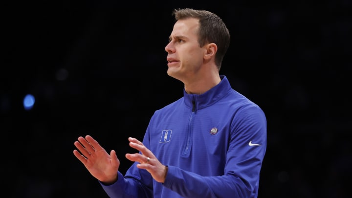 Duke basketball head coach Jon Scheyer Duke basketball head coach Jon Scheyer
