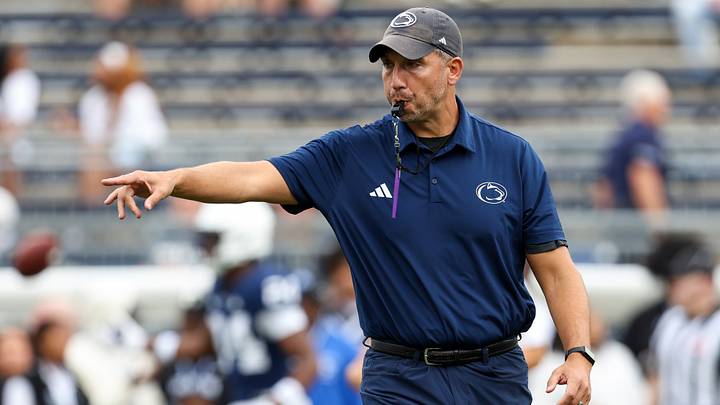 Sep 19, 2026; University Park, Pennsylvania, USA; Penn State Nittany Lions head coach Matt Campbell instructs during a warmup prior to the game against the Buffalo Bulls at West Shore Home Field at Beaver Stadium. Mandatory Credit: Matthew O'Haren-Imagn Images Sep 19, 2026; University Park, Pennsylvania, USA; Penn State Nittany Lions head coach Matt Campbell instructs during a warmup prior to the game against the Buffalo Bulls at West Shore Home Field at Beaver Stadium. Mandatory Credit: Matthew O'Haren-Imagn Images