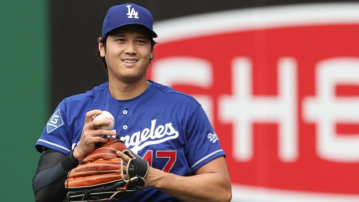 Jun 9, 2026; Pittsburgh, Pennsylvania, USA;  Los Angeles Dodgers two-way player Shohei Ohtani (17) warms up in the outfield before the game against the Pittsburgh Pirates at PNC Park. Mandatory Credit: Charles LeClaire-Imagn Images