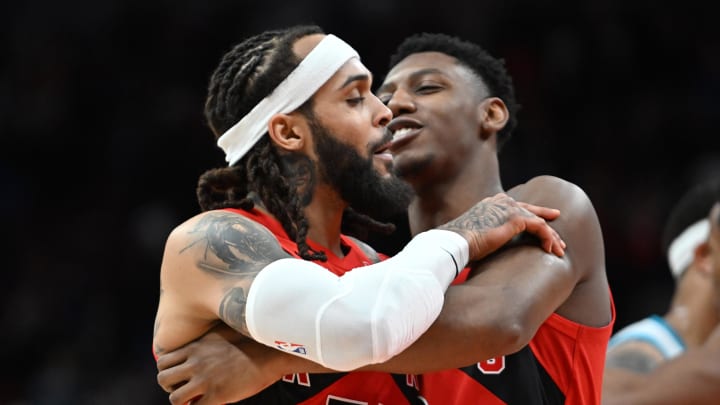 Former Duke basketball guards Gary Trent Jr. and RJ Barrett