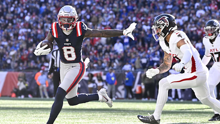 New England Patriots wide receiver Stefon Diggs has scored a touchdown in three games in a row.