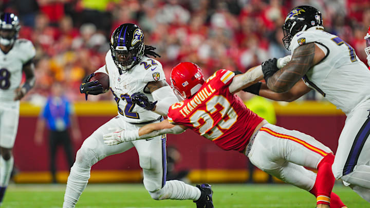 Baltimore Ravens running back Derrick Henry. Baltimore Ravens running back Derrick Henry.