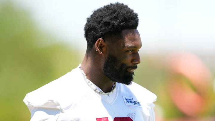Jun 9, 2026; Tempe, AZ, USA; Arizona Cardinals 2025-2026 outside linebacker Josh Sweat (10) during minicamp at Arizona Cardinals Training Center. Mandatory Credit: Joe Camporeale-Imagn Images Jun 9, 2026; Tempe, AZ, USA; Arizona Cardinals 2025-2026 outside linebacker Josh Sweat (10) during minicamp at Arizona Cardinals Training Center. Mandatory Credit: Joe Camporeale-Imagn Images