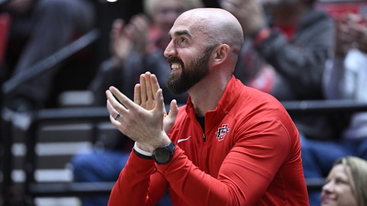 San Diego State Aztecs football coach Sean Lewis.