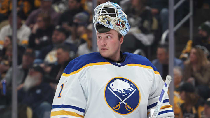 Buffalo Sabres goaltender Ukko-Pekka Luukkonen