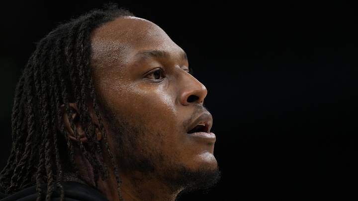 Mar 28, 2026; Milwaukee, Wisconsin, USA;  Milwaukee Bucks center Myles Turner (3) during warmups prior to the game against the San Antonio Spurs at Fiserv Forum. Mandatory Credit: Jeff Hanisch-Imagn Images