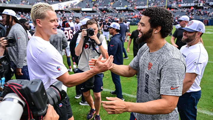 Will Joe Cool and Cay-Dub be this polite at the end of the November 2nd Chicago Bears/Cincinnati Bengals clash at Soldier Field? Probably not.