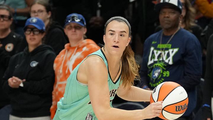 Sep 18, 2026; Minneapolis, Minnesota, USA; New York Liberty guard Sabrina Ionescu (20) dribbles the ball against the Minnesota Lynx in the first half at Target Center. Mandatory Credit: Jesse Johnson-Imagn Images Sep 18, 2026; Minneapolis, Minnesota, USA; New York Liberty guard Sabrina Ionescu (20) dribbles the ball against the Minnesota Lynx in the first half at Target Center. Mandatory Credit: Jesse Johnson-Imagn Images