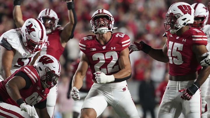 Wisconsin Badgers linebacker Mason Reiger. 