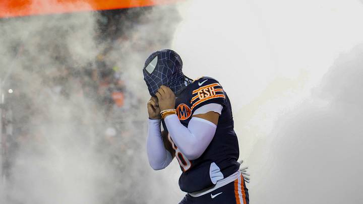 Kyler Gordon takes the field prior to the NFC wild-card game with Green Bay wearing the Spider-Man mask. Kyler Gordon takes the field prior to the NFC wild-card game with Green Bay wearing the Spider-Man mask.