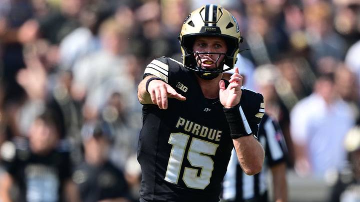 Sep 12, 2026; West Lafayette, Indiana, USA; Purdue Boilermakers quarterback Ryan Browne (15) throws a pass. Sep 12, 2026; West Lafayette, Indiana, USA; Purdue Boilermakers quarterback Ryan Browne (15) throws a pass.