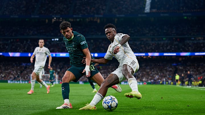 Matheus Nunes, Manchester City; Vinícius Jr, Real Madrid - UEFA Champions League 2025/26 League Phase MD6