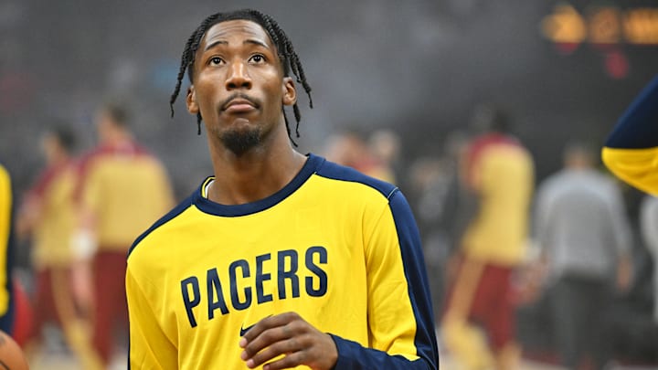 Indiana Pacers guard Quenton Jackson (29) before a game against the Cleveland Cavaliers.